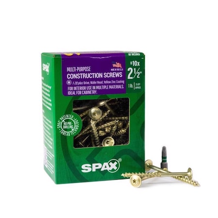 Spax SPAX Multi-Material No. 10 in. X 2-1/2 in. L T-20+ Wafer Head Serrated Construction Screws 4281020500604